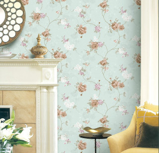 Living room fireplace flower wallpaper - flower free wallpaper for tablet