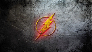 Flash logo metal surface red - everett warner free wallpaper