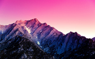 Mountain range pink sky background 2 - a pink sky in the background free wallpaper for desktop
