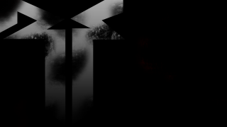 Cross trees fog black white - ambient free wallpaper