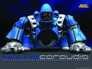 Blue robot black background online - online free wallpaper