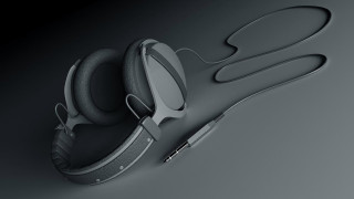 Headphones table pen scissors laying - a pen free wallpaper for desktop