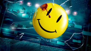 Smiley balloon knife broken window - dave gibbons free wallpaper