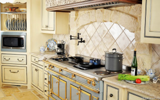 Kitchen stove modern interior cozy 2 - the counter free wallpaper
