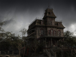 Creepy house clock tower staircase - clark voorhees free wallpaper