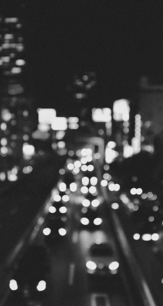 Busy highway night black white - busy free wallpaper for mobile