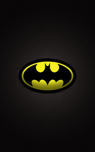 Batman symbol yellow lights gothic - free neon wallpaper
