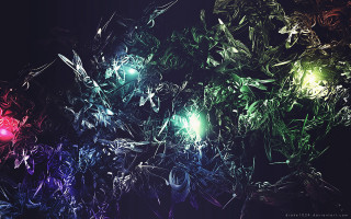 Colorful lights wall night dark - the dark night time free wallpaper