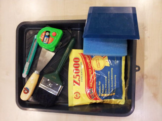 Black blue tray container brush - stroke free wallpaper