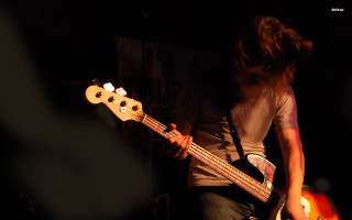 Man playing bass guitar dark - a man playing free wallpaper for desktop