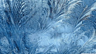 Blue ice pattern water droplets - ice free wallpaper