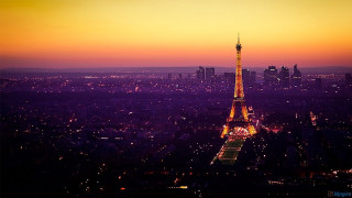 Tall tower bright sky nighttime - the eiffel tower free wallpaper
