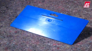 Blue plastic cutting board countertop - plastic free wallpaper