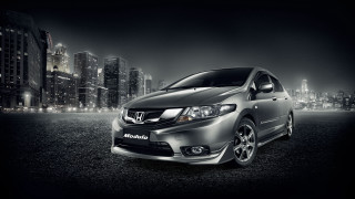 Silver car city night lights - didier mouron free wallpaper