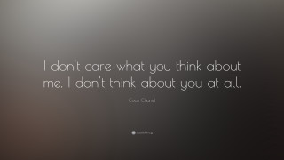 Coco shaw quote care what - me free wallpaper for desktop