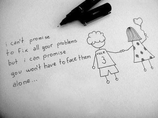 Girl boy holding hands drawing - a pen free wallpaper for desktop