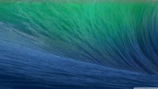 Large wave ocean blue sky 3 - hue free wallpaper