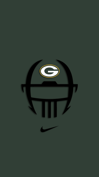 Green bay packers logo black 3 - art green free wallpaper for mobile