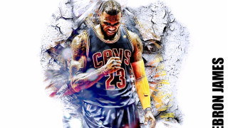 Basketball player holding ball and - action painting free wallpaper