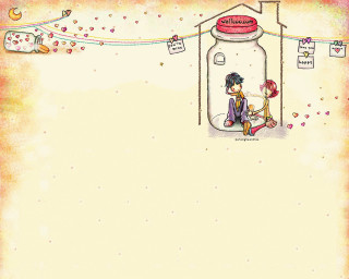 Girl swing jar rainbow drawing 3 - a jar free wallpaper