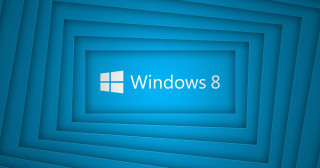 Blue square windows8 logo blue - 8 k free wallpaper