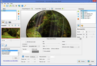 Waterfall screenshot circular picture center - circular free wallpaper for desktop