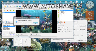 Computer screen clock coral reef - a computer screen free wallpaper for desktop