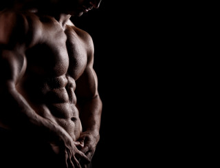 Muscular man dark hands in 2 - a muscular body free wallpaper