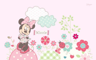 Minnie mouse wallpaper flowers hearts - flower and hearts free wallpaper