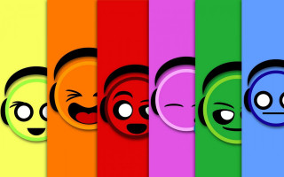 Colored faces expressions diverse group - colourful free wallpaper for desktop