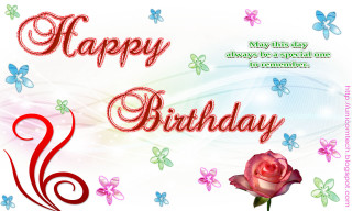 Happy birthday card rose butterflies - ancell stronach free wallpaper