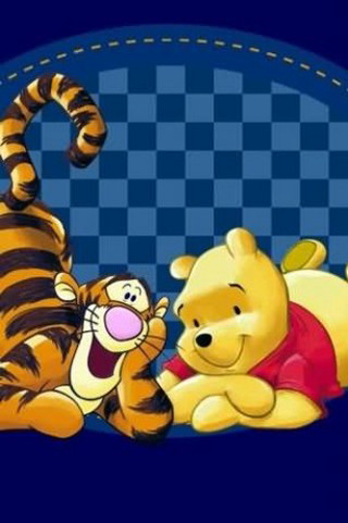 Pooh tigger checkered background disney - cute free wallpaper for mobile