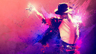 Dancing man purple pink background - a. b. jackson free wallpaper