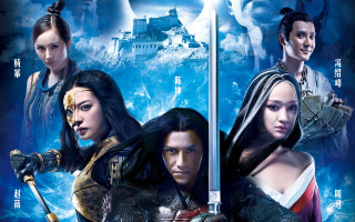 Woman sword men armor castle - high fantasy free wallpaper