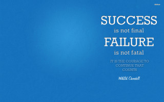 Blue background william campbell success - inspirational free wallpaper