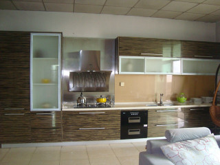 Kitchen stove modern design interior - a stove free wallpaper