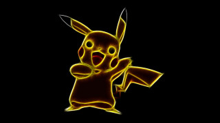 Pikachu holding sign pointing black - pokemon free wallpaper for desktop