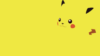 Pikachu yellow gradient simple background - a red nose free wallpaper