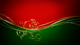 Red green gold swirls background - swirl free wallpaper