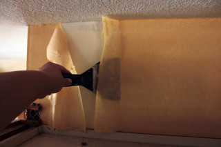 Person painting yellow wall white - alberto burri free wallpaper