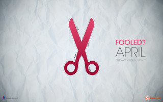 Pink scissors text overlay - a pair free wallpaper