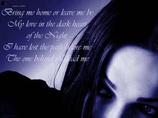 Woman long hair dark background 2 - me free wallpaper