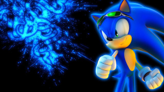 Blue sonic hedgehog character blue - sonic free wallpaper