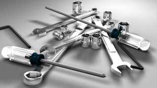 Tools table wrenches screws mechanical - a table together free wallpaper