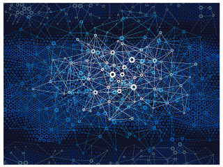 Blue background circles dots pattern - a pattern of circles and dots free wallpaper