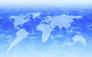 World map ocean water image - a map of the world free wallpaper