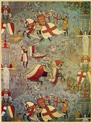 Knights battle horseback painting artwork - a flag free wallpaper for mobile