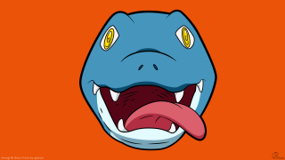 Cartoon character big mouth big 9 - a tongue free wallpaper