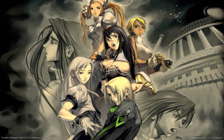 Anime characters building smoke sky - neogeo free wallpaper