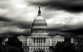 Washington capitol storm clouds neoism - neoism free wallpaper